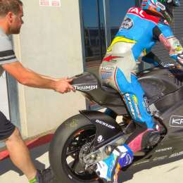 Moto2: Kalex prueba la moto con motor Triumph con Alex Márquez