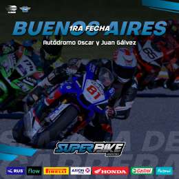 La primera fecha del Superbike Argentino se corre el viernes