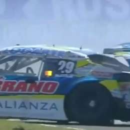 Serrano y el motivo del fuerte accidente: “Se reventó una goma”