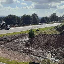 En distintas obras se trabaja en el autódromo de Balcarce 
