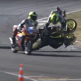 La fuerte caída de Leandro Bagnarelli 