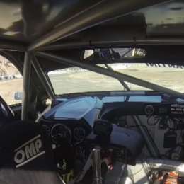 El accidente de Ciantini contra la pared desde adentro