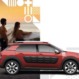 La Maison de Citroën, en la arena de Pinamar