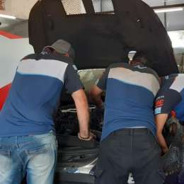 "Empecé a ver fuego cuando frené y traté de parar lo antes posible"