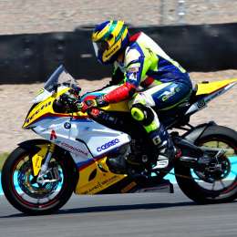 Danilo Lewis, marcó el ritmo en el Superbike Latino