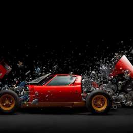 Un Lamborghini convertido en una obra maestra