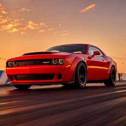 El emblemático Dodge Challenger, en el Gálvez