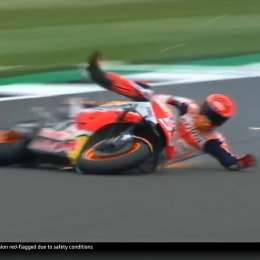 Fuerte caída y dominio de Márquez en la FP1