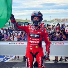 Bagnaia: "Sabía que iba a sufrir en el final"
