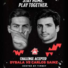 Mientras se recupera del Coronavirus, Paulo Dybala desafía a Carlos Sainz