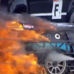 Impresionante incendio en las 24 Horas de GT Series
