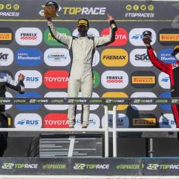 Las voces del podio de la primera carrera del Top Race