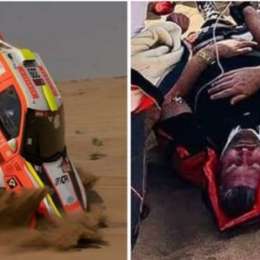 No arrancó y el Dakar ya sufrió su primer accidente