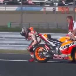 La insólita lesión de Márquez durante los festejos