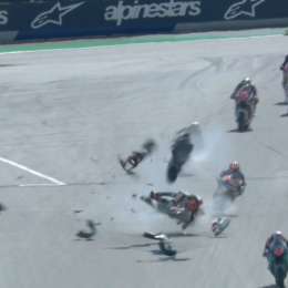 El espectacular accidente que se dio en Moto 2