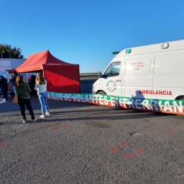 Colecta de sangre en el autódromo de Paraná