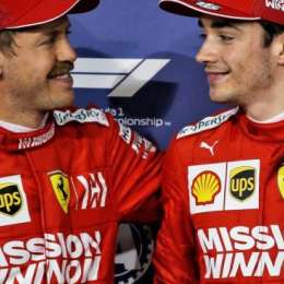 Leclerc le agradece a Vettel por twitter
