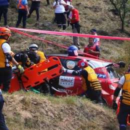 Simulacro de accidente en la previa del Rally de Argentina