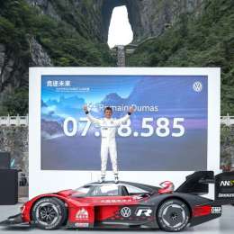 Volkswagen ID.R llegó con récord a las puertas del cielo