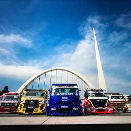 Canapino probó un camión en Buenos Aires