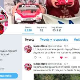 Las disculpas de Rossi en las redes sociales