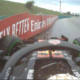 ¡Insólito! Verstappen golpeó el Red Bull antes de largar