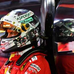 La decepción de Vettel tras la clasificación en Singapur