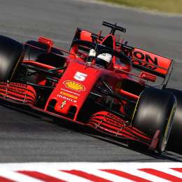 Vettel ubica a Ferrari adelante por primera vez en los tests