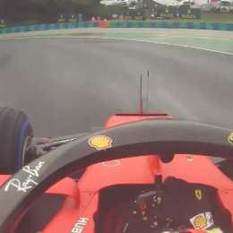 Vettel probó neumáticos bajo el agua