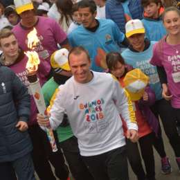 Werner llevó la antorcha olímpica en Paraná