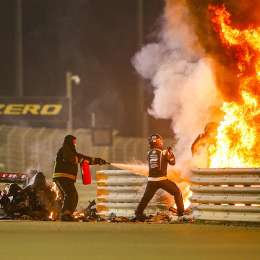 Video: así fue el accidente de Romain Grosjean