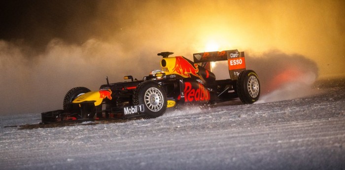 Verstappen aceleró en la nieve