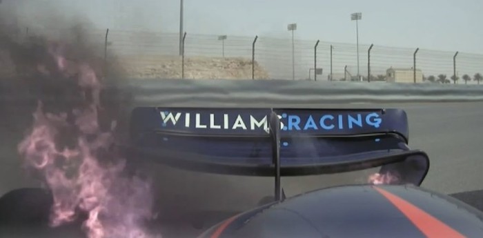 El incendio en el Williams de Latifi