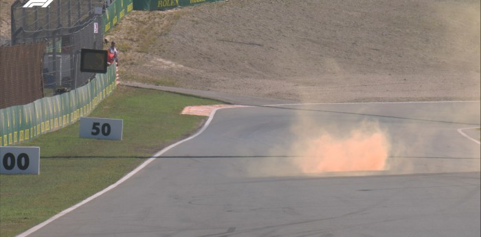 VIDEO: se identificó a quien tiró la bengala en la F1 y generó la bandera roja