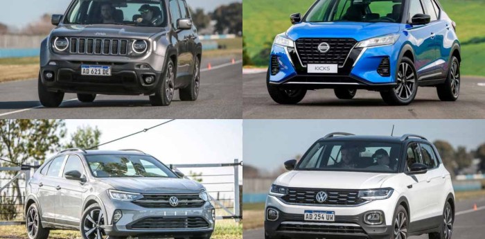 Los diez SUV más vendidos en Argentina