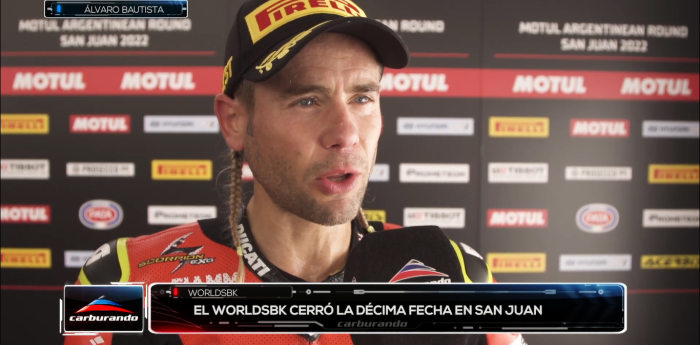 VIDEO: Álvaro Bautista con Carburando: "Dí el 105% para ganar"