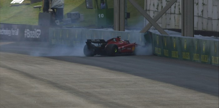 VIDEO: F1: Lando Norris lo tocó a Charles Leclerc en Brasil y fue sancionado