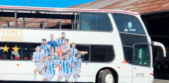 ¿Cómo será el micro de la Selección Argentina que encaminará la caravana hacia el Obelisco?