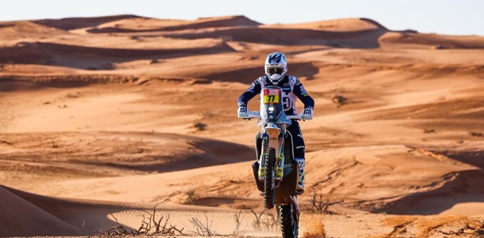 Llegó la primera victoria para Luciano Benavides en el Dakar