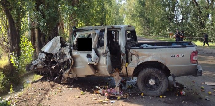 Accidente fatal en Tupungato: una mujer chocó contra un árbol y perdió la vida