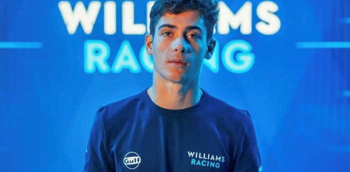 Franco Colapinto, en la presentación de Williams