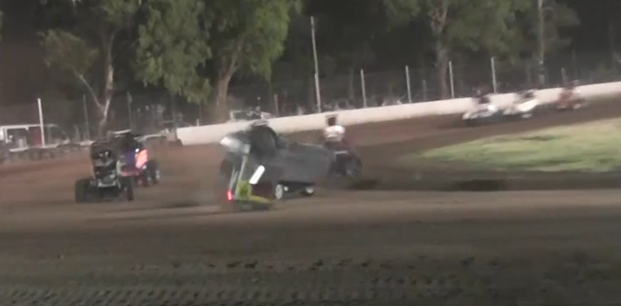 VIDEO: espectacular vuelco en el Midget del Litoral