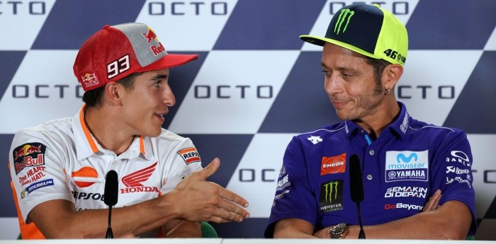 Marc Márquez habló de su relación con Valentino Rossi