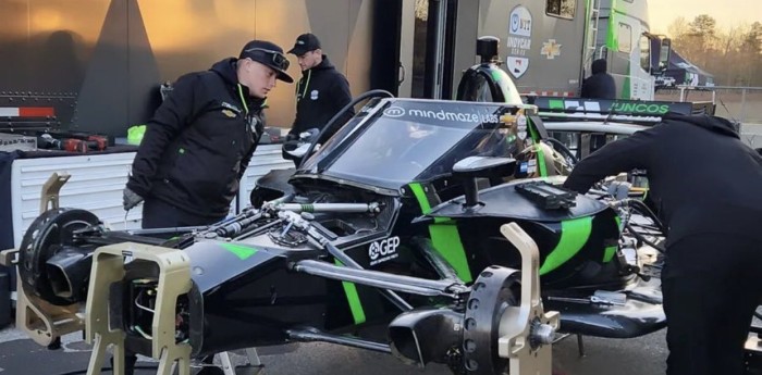 Canapino prueba en Barber con el IndyCar del Juncos Racing