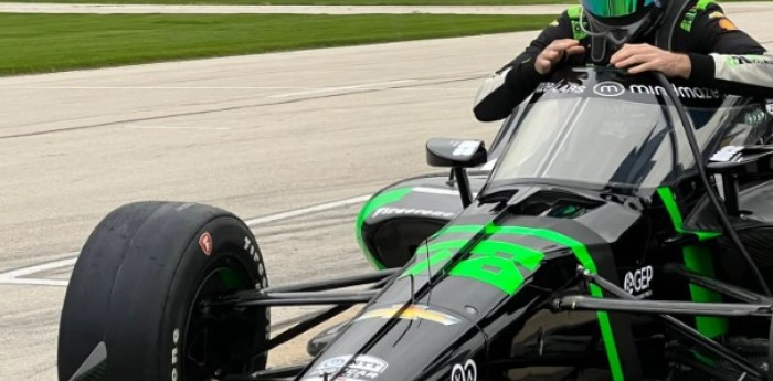 IndyCar: Agustín Canapino ya acelera en el óvalo de Texas