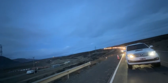 La interminable fila de fanáticos del TC que quieren ingresar al autódromo de El Calafate