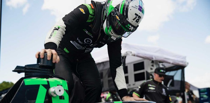 IndyCar: Canapino abrió el sábado en Barber y cumplió con el segundo entrenamiento