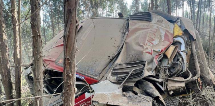 WRC: impresionante accidente de Elfyn Evans en Portugal