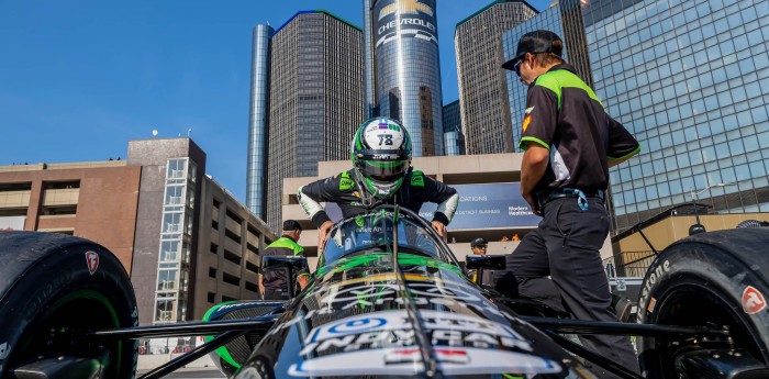 IndyCar: Canapino y la alegría de un gran resultado: "Me voy feliz de Detroit"