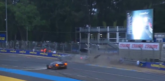 ¡Fuerte piña! El accidente que preocupó a todos en las 24 horas de Le Mans